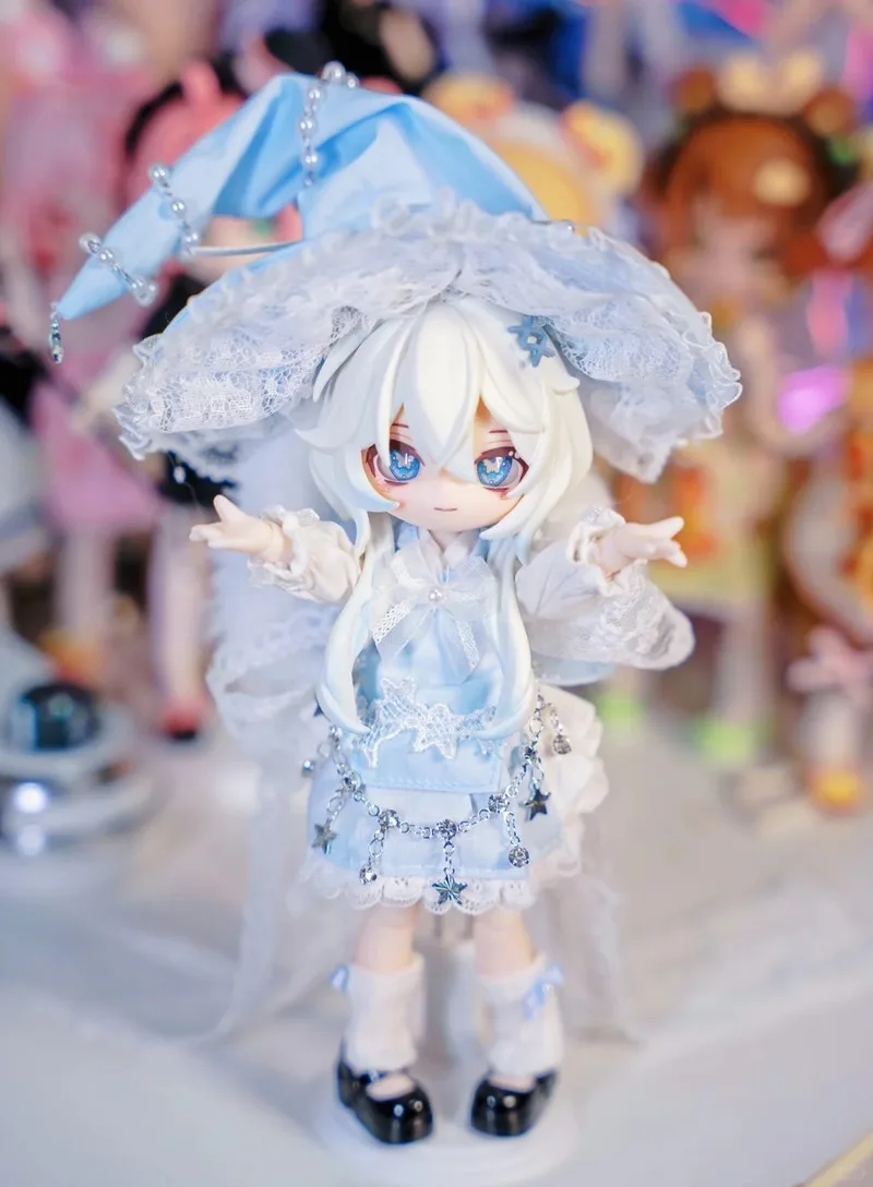 Genuine Inedible Doll Blind Box Jump Lunar Time Bunny Baby Series 1/12 Movable Anime Figure Desktop Decoration Kid Birthday Gift