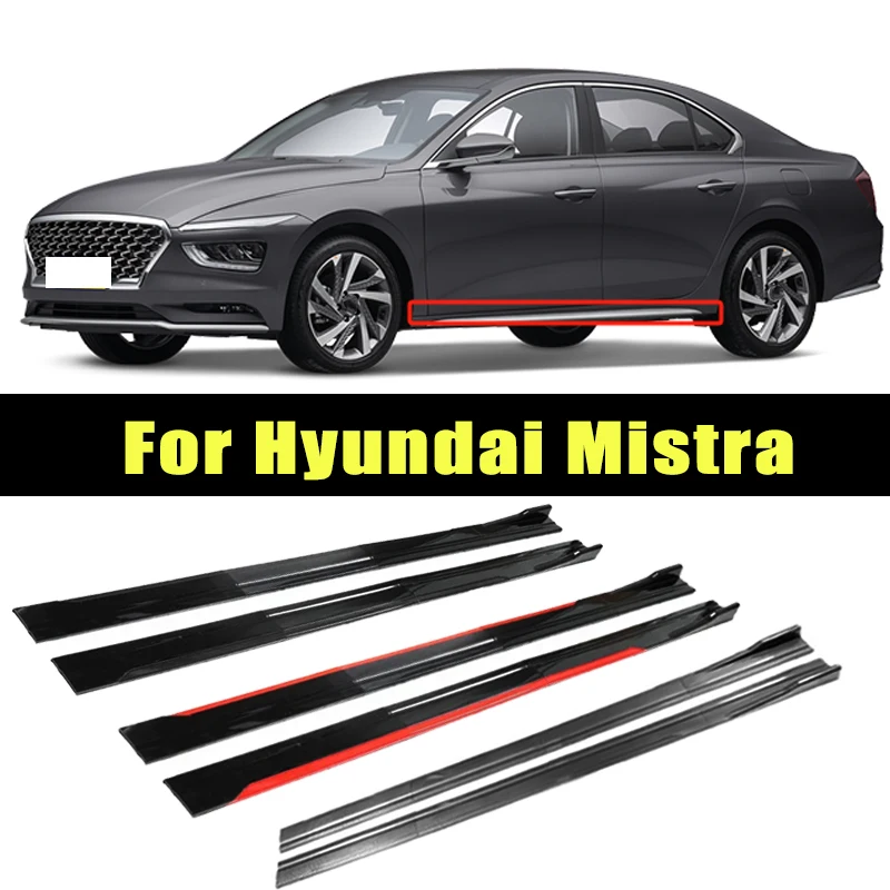 

Universal 2m/2.2m Car Side Skirt Extension SplitterBumper Racing Side Wing Bumper Lip Side Spoiler For Hyundai Mistra