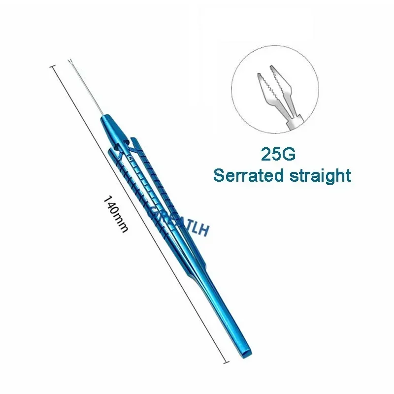1 قطعة العيون مستقيم منحني الشبكية Capsulorhexis الملقط 25 جرام داخل العين أجهزة طب العيون سبائك التيتانيوم