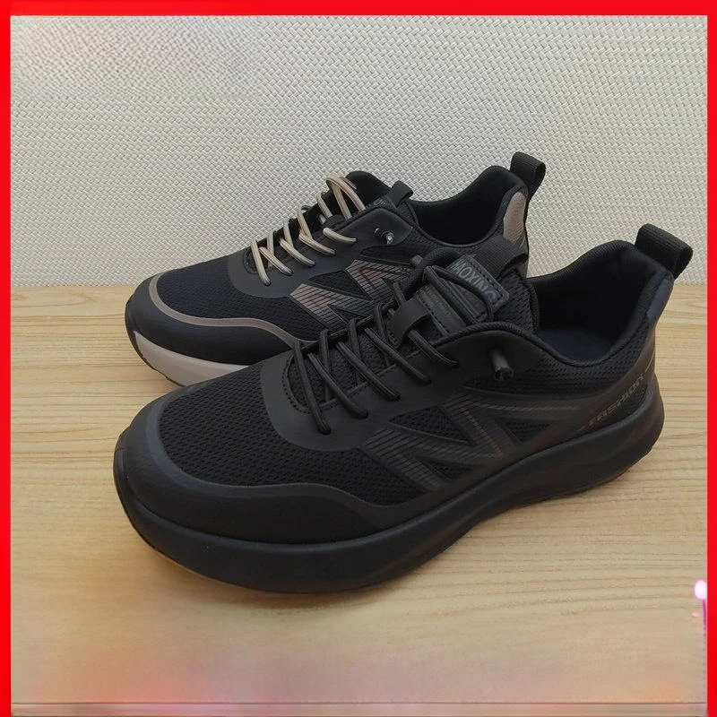 

Модные повседневные спортивные кроссовки для мужчин: дышащие, низкие, с резиновой подошвой, круглым носком, на тонком каблуке, в корейском стиле, осень-зима, новинка