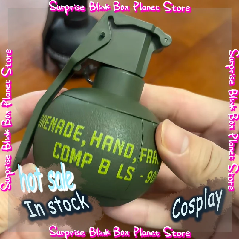 Image of M67 Granate Spielzeug Cosplay Simulierte Explosion Zubehör Kunststoff Dekoration Anime Peripherie Modell Zugring Militär M18 Rauch