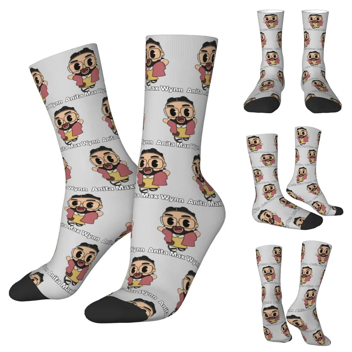 

Anita Max Wynn 4 Unisex Winter Socks Outdoor Fun printing Socks Street Style Crazy Sock