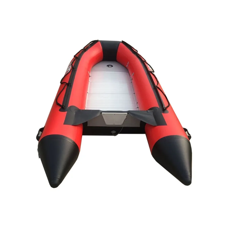 hard bottom inflatable fishing rubber boat assault boat thickened aluminum alloy bottom fishing boat inflatable