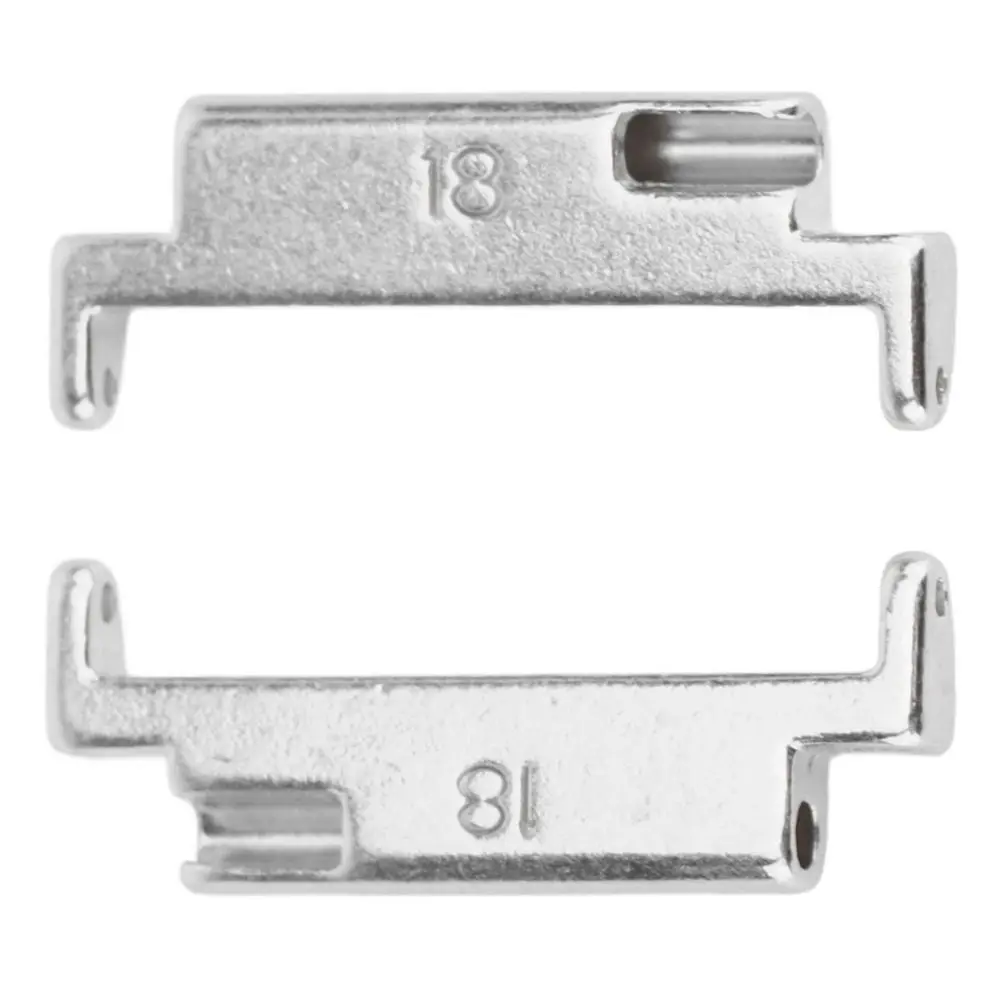 1 Pair Stainless Steel Metal Watch Band Adapter 18-20mm Size Replacement Part Watch Strap Connection Adapter Silver
