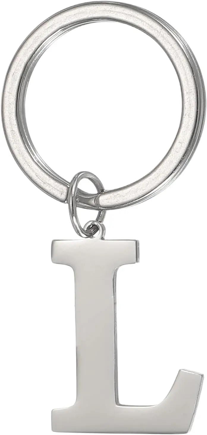 

DIY Initial Letter Keychain A-Z Alphabet Pendant for Bag Purse Backpack