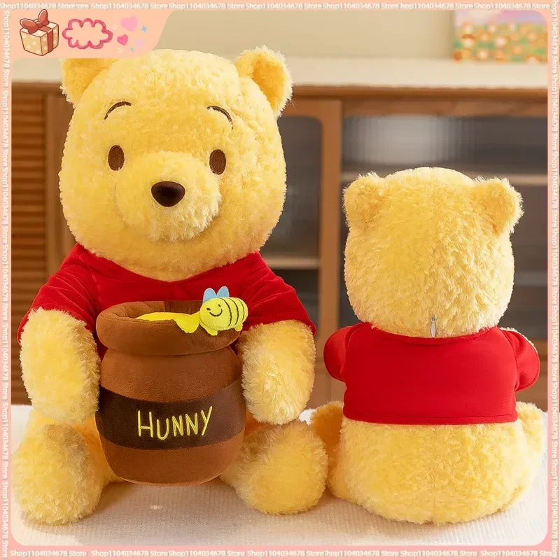 새로운 35cm 애니메이션 허니 자(壺) 위니 더 푸 부드러운 봉제 인형 푸 베어 봉제 동물 인형 어린이용 귀여운 생일 크리스마스 선물
