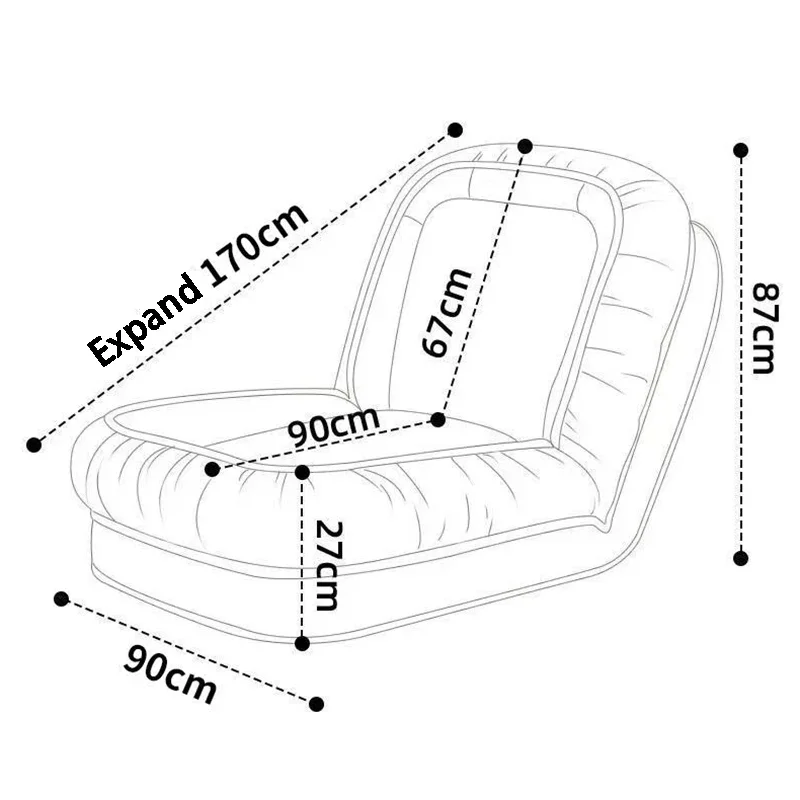 Sofá-cama gigante para quarto, tatami reclinável, relaxante, canil humano, poltrona para adultos, sala de estar, sofás de dormir, móveis para casa