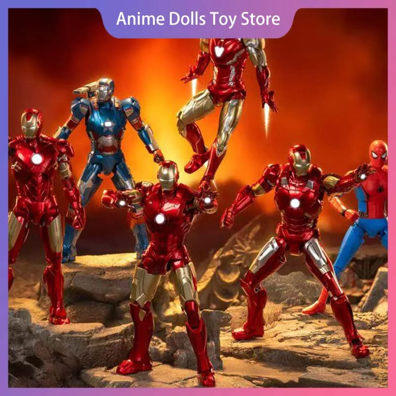 

Натуральная Железный Человек-Поилдер, серия «Бесконечность Сага», слепая коробка, мультяшная модная фигурка, сборная игрушка, милый настольный орнамент, модель игрушки в подарок