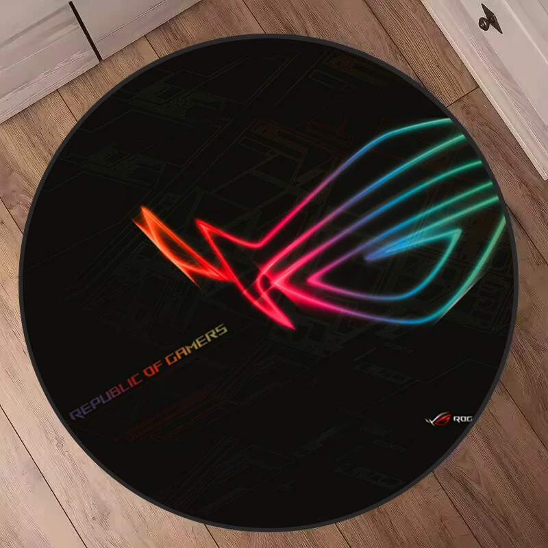 Durable ROG Inspired Gaming Floor Mat for Office and Chair Use Pashia Design Carpet Soft Rug Perfect for Gaming Enthusiasts