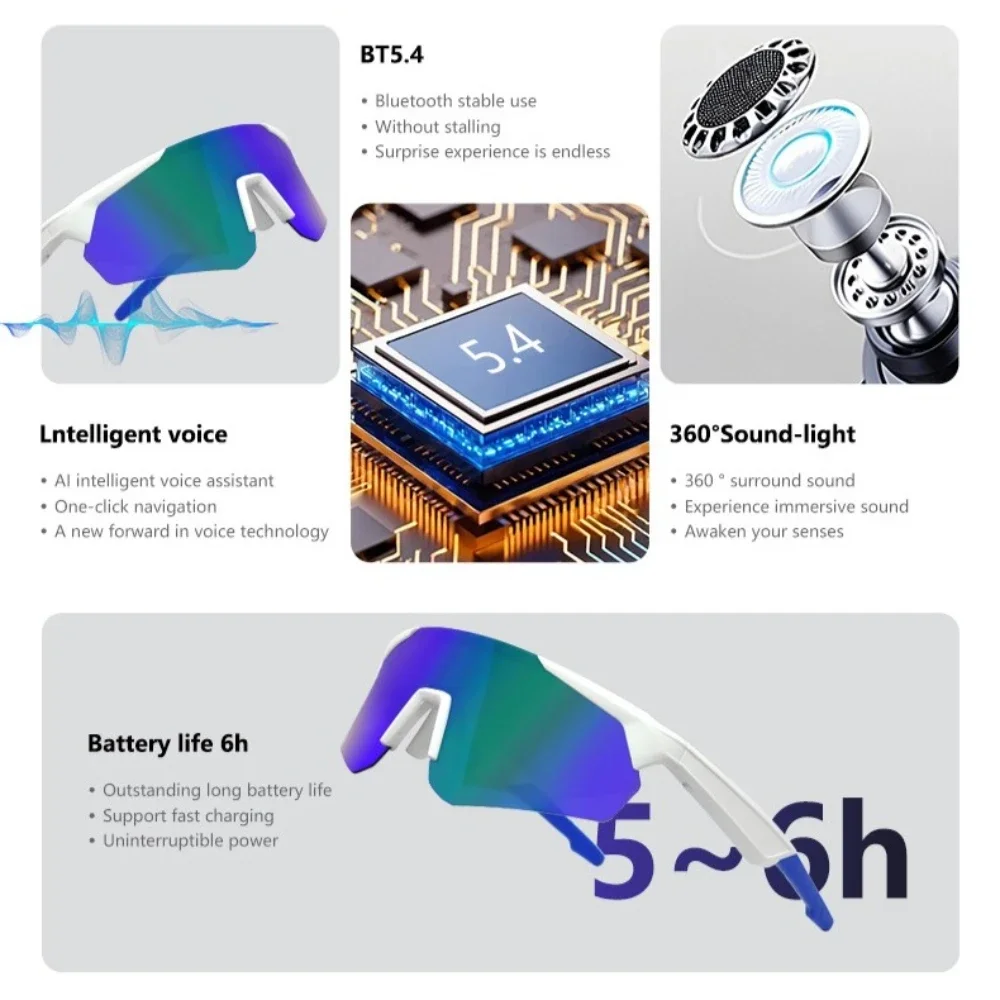 QY-Pro2Smart نظارات بلوتوث ترجمة ذكية ملاحظات صوتية التحكم عن بعد التصوير الفوتوغرافي الموسيقى نظارات نظارات مقاومة للماء #6