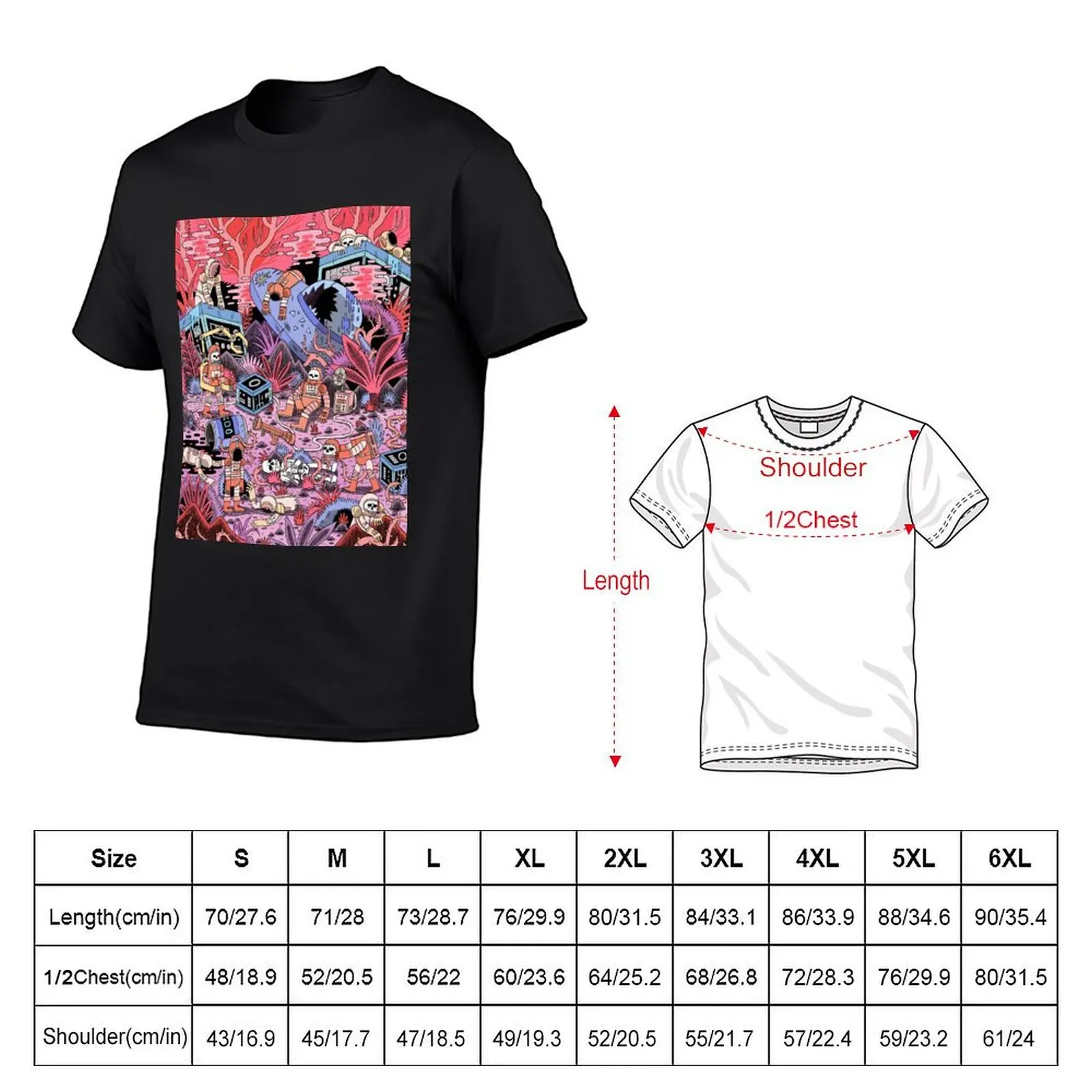 Chaos T-Shirt plus sizes blue lock custom t-shirts vintage t shirt men