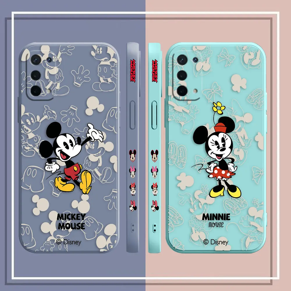 Cute Mickey Minnie Mouse Phone Case For OPPO A52 A54 A55 A57 A78 A72 A73 A74 A91 A93 A92S A94 A95 A96 A15 4G 5G Case Funda Shell