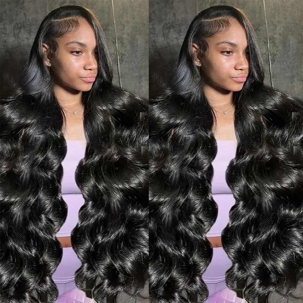 250 Density Body Wave Glueless Wigs Human Hair Water Wave Pre Cut 7X5 Lace Frontal Glueless Wig Human Hair Ready To Wear