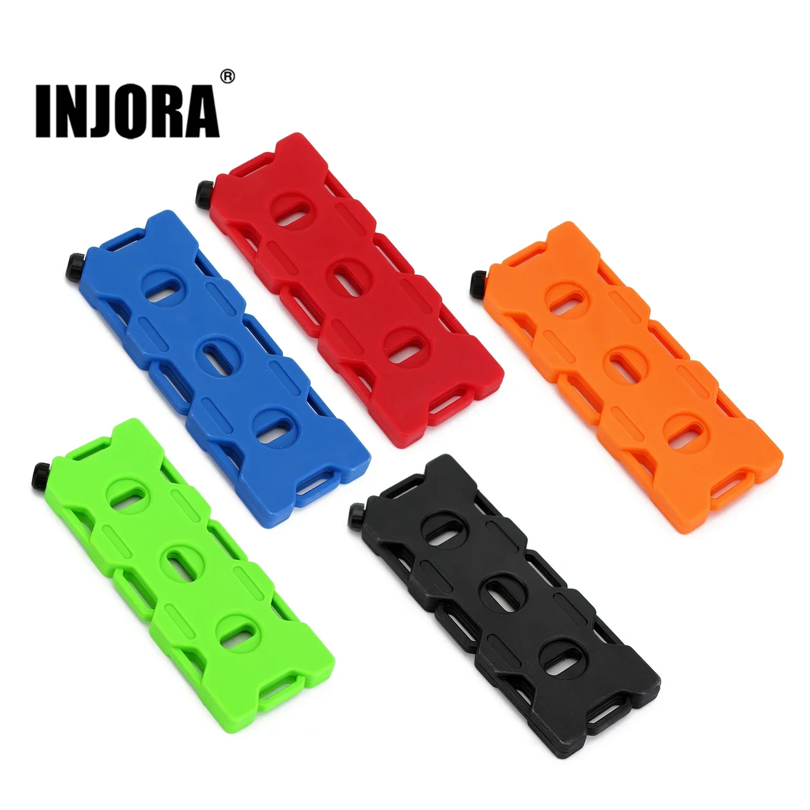 INJORA RC Car Accessories Plastic Portable Fuel Cell for 1/10 RC Crawler TRX4 TRX6 Axial SCX10 90046 Redcat GEN8