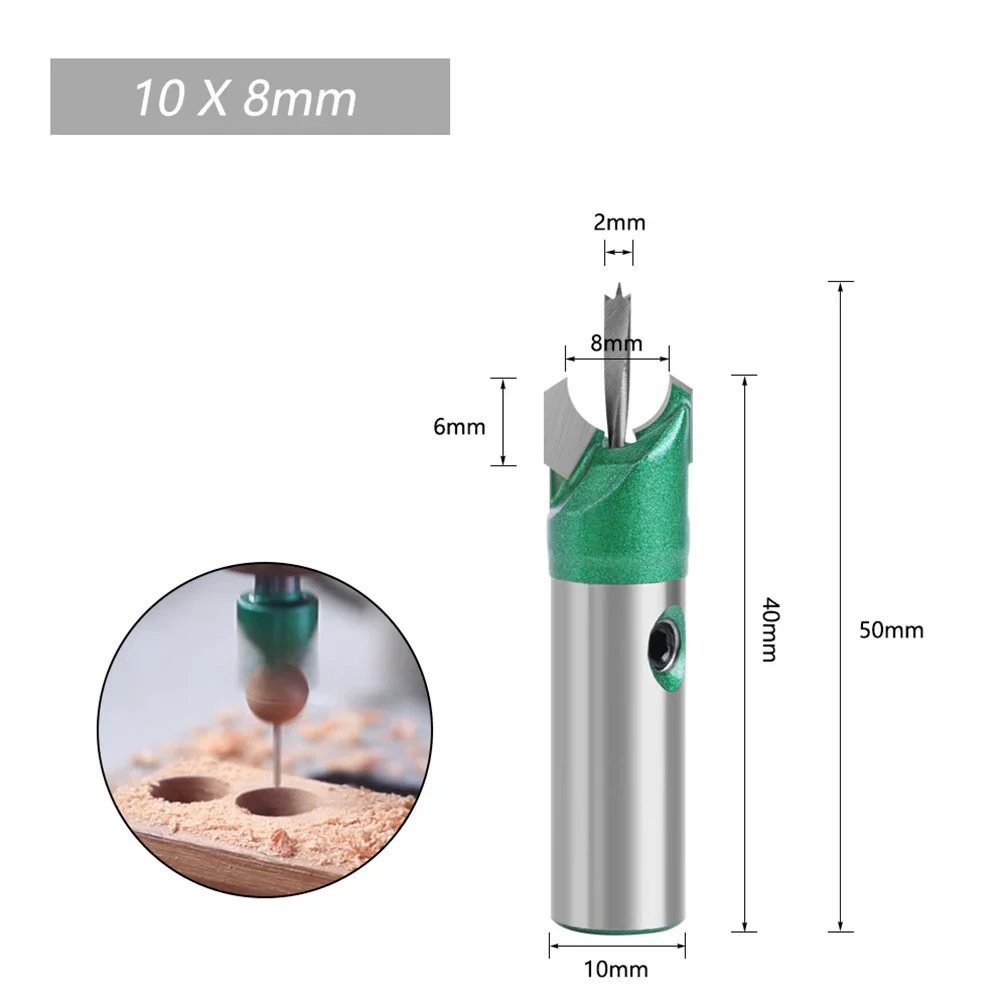 Broca enrutadora de vástago de 10mm, fresa de bolas de cuentas de Buda, broca de cuentas de carburo para carpintería, herramientas manuales de