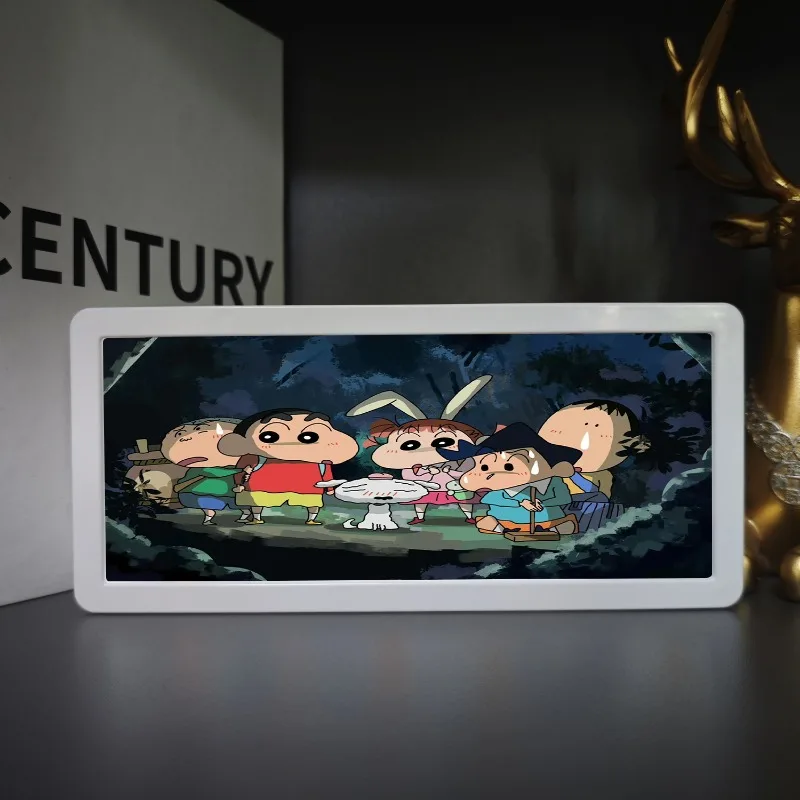 ไฟกลางคืน LED 3 มิติ ลายการ์ตูน ชินจัง โนฮาระ ชินโนะสุเกะ โคมไฟตั้งโต๊ะ ของตกแต่งห้องนอน ของสะสม ของขวัญ ของเล่น