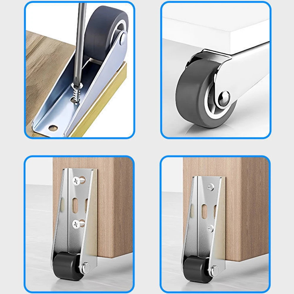 Ruote di traduzione inferiore della porta Rulli per porte scorrevoli Caratteristica anti-cedimento Misura universale per accessori cerniere puleggia per mobili