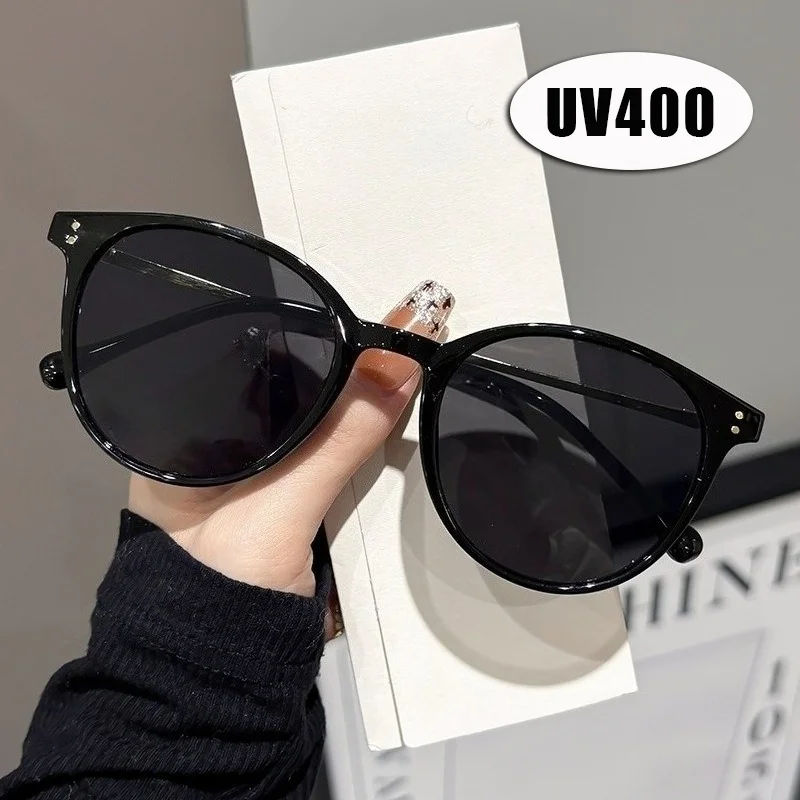

2026 New Round Frame Sunglasses Outdoor UV Protection Eyewear Fashion Luxury Ladies Stylish Eyewear Shades UV400 Men Goggles