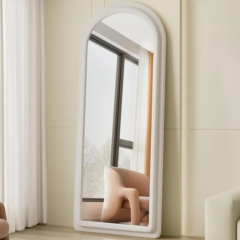 

Floor Mirror, Full Length Mirror with Stand, 63"x24" Arched Mirror Full Length, Freestanding Mirror Hanging or Leaning