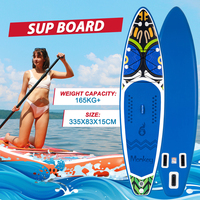 FunWater 335CM MONKEY Sup Board Inflatable Surfboard Stand Up Paddle Board Complete Inflatable Sup PaddleBoard with Accessories