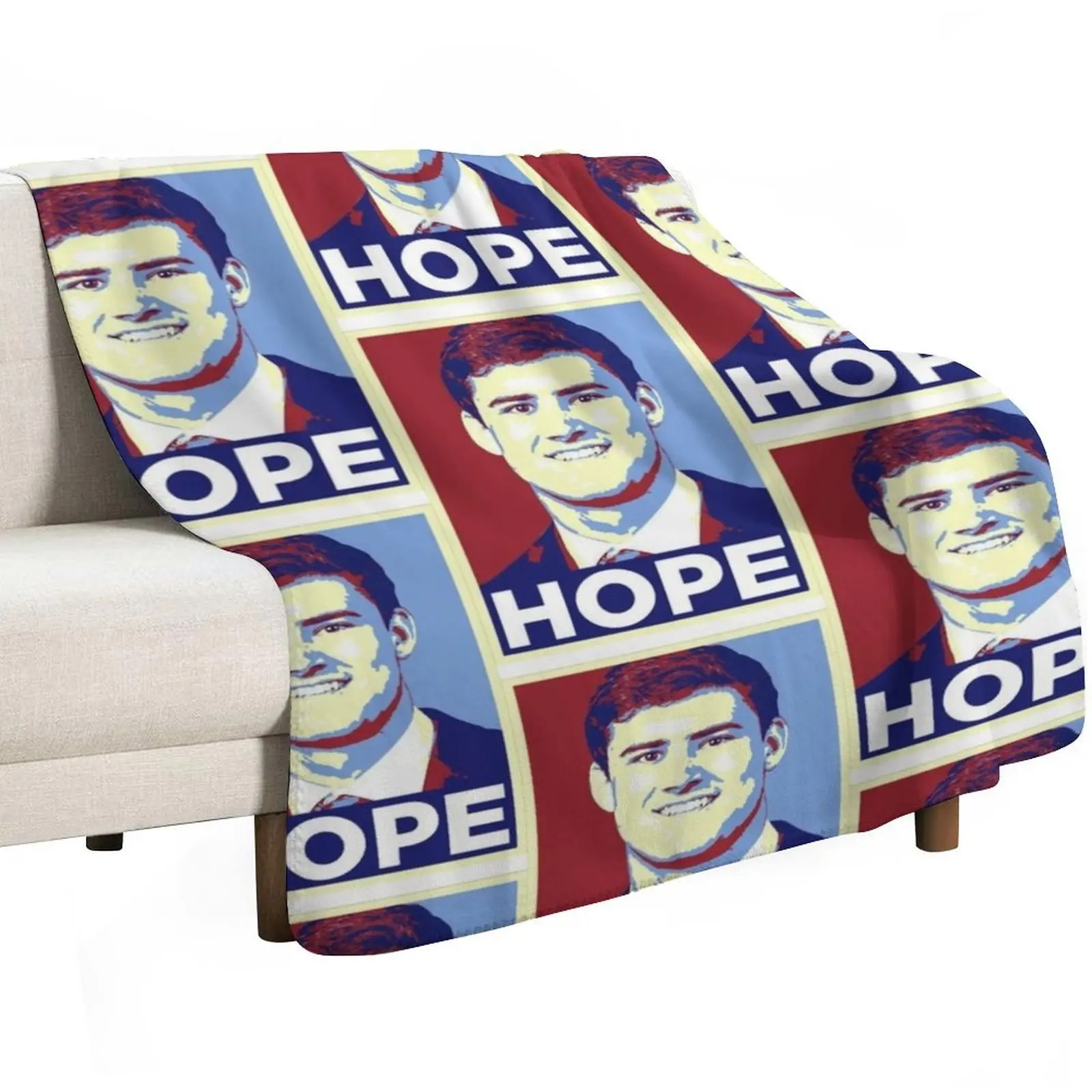 Daniel Jones Hope New York Football Draft Pick Throw Blanket Giant Sofa Extra Large Throw Hairys Hairy Quilt Blankets