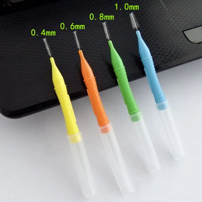 1 Set of 10pcs Interdental Between Teeth Dental Floss Pick Dental Care (Assorted Color)