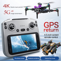 New A19 PRO GPS Drone 4K Professional Camera Aerial FPV Brush Avoiding Obstacle Large Screen Control Folding Quadcopter RC Dron