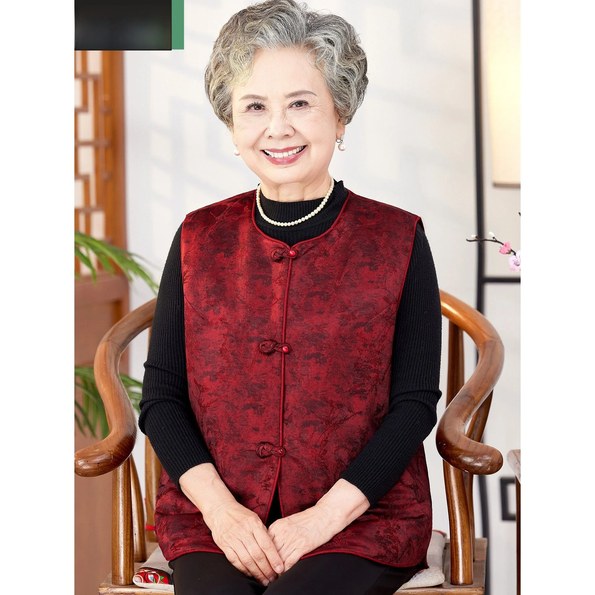 

Женский жилет на осень, модная верхняя одежда свободного кроя с пуговицами, водонепроницаемый, из полиэстера, повседневная одежда для пожилых женщин