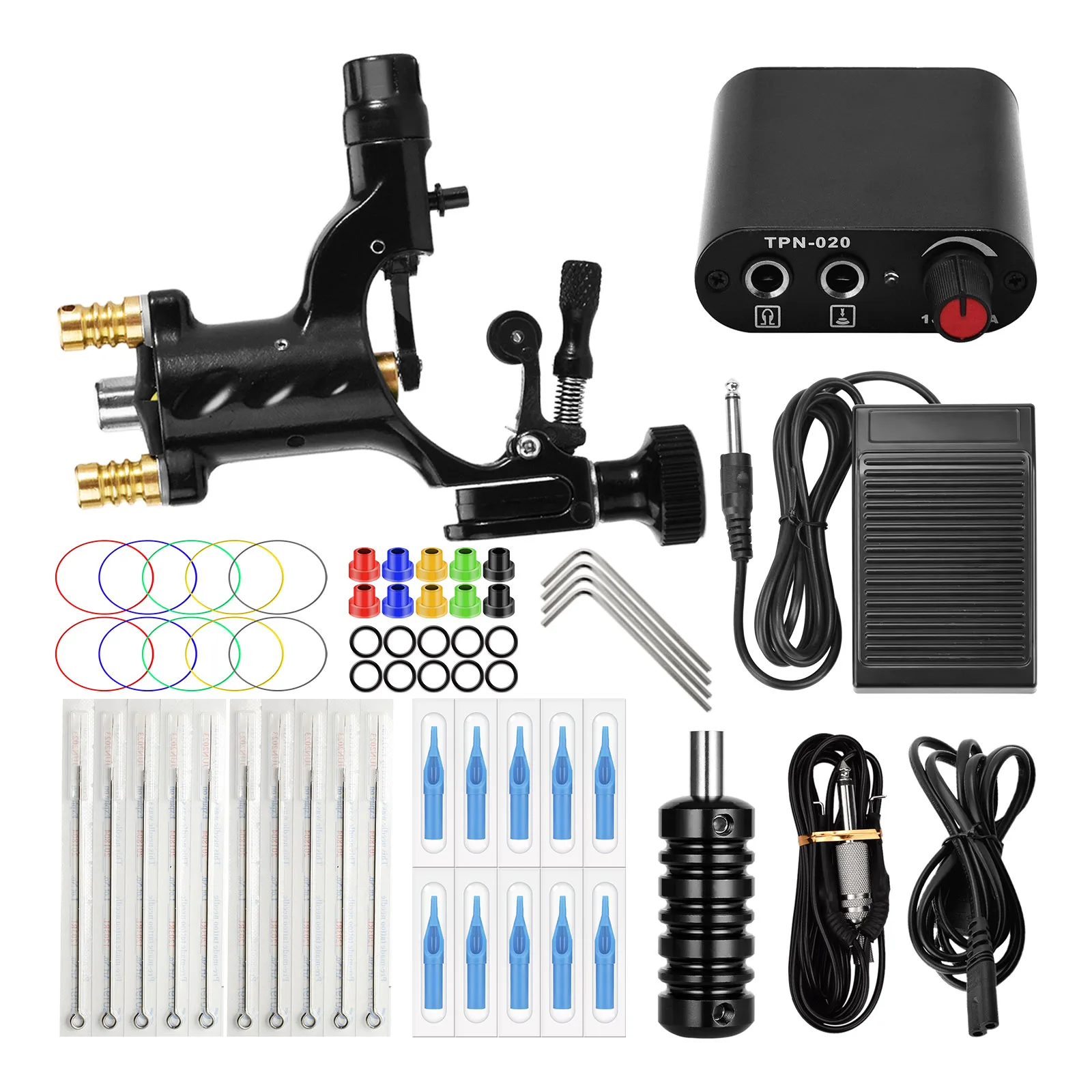 Многоцветная многофункциональная роторная тату-машинка Dragonfly, наборы для татуировки, перманентная татуировка, набор инструментов для начинающих, набор инструментов для боди-арта