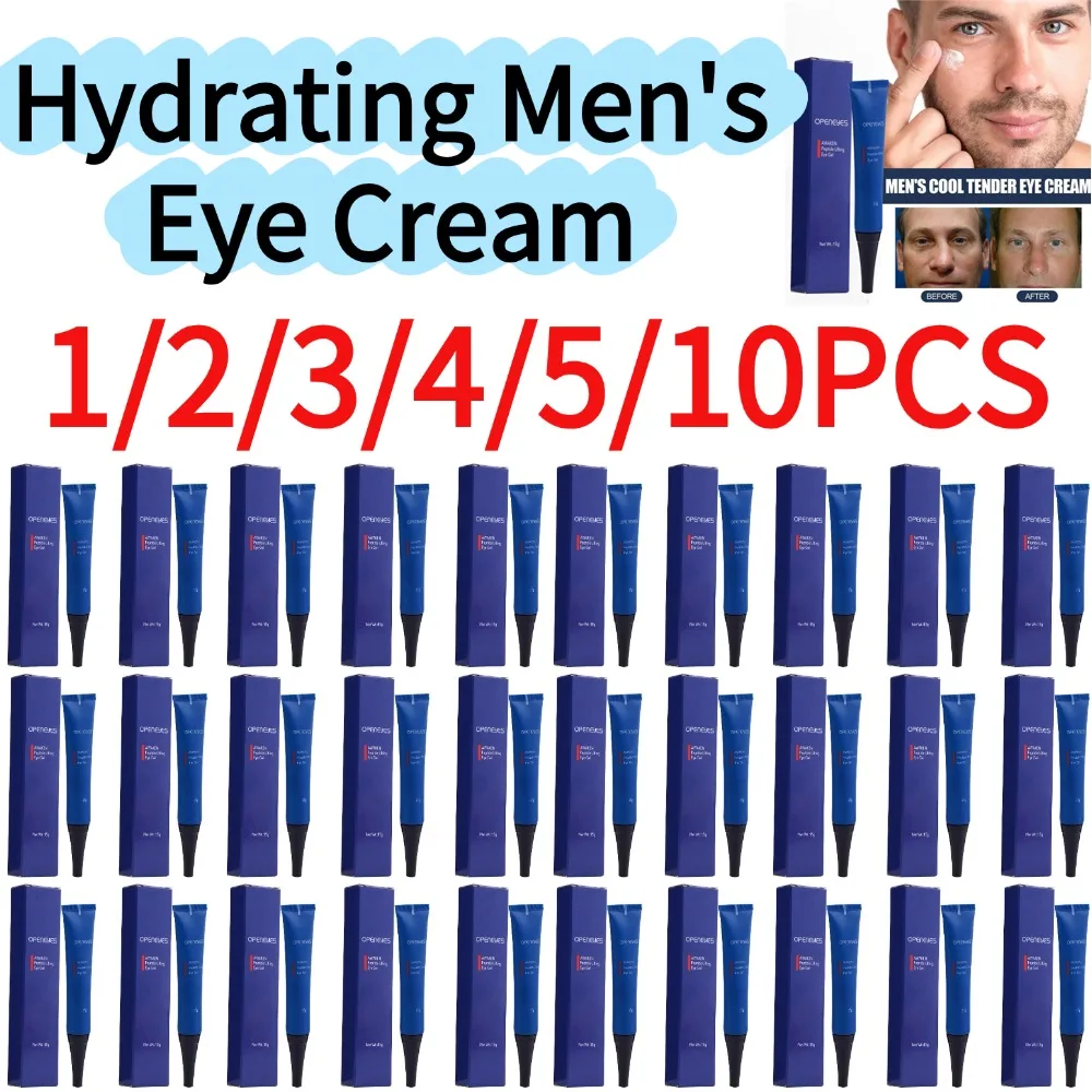 1/2/3/4/5/10PCS Hydrating Men's Eye Cream, Advanced Under Eye Repair Treatment for Dark Circles Deep Moisturizing Skincare