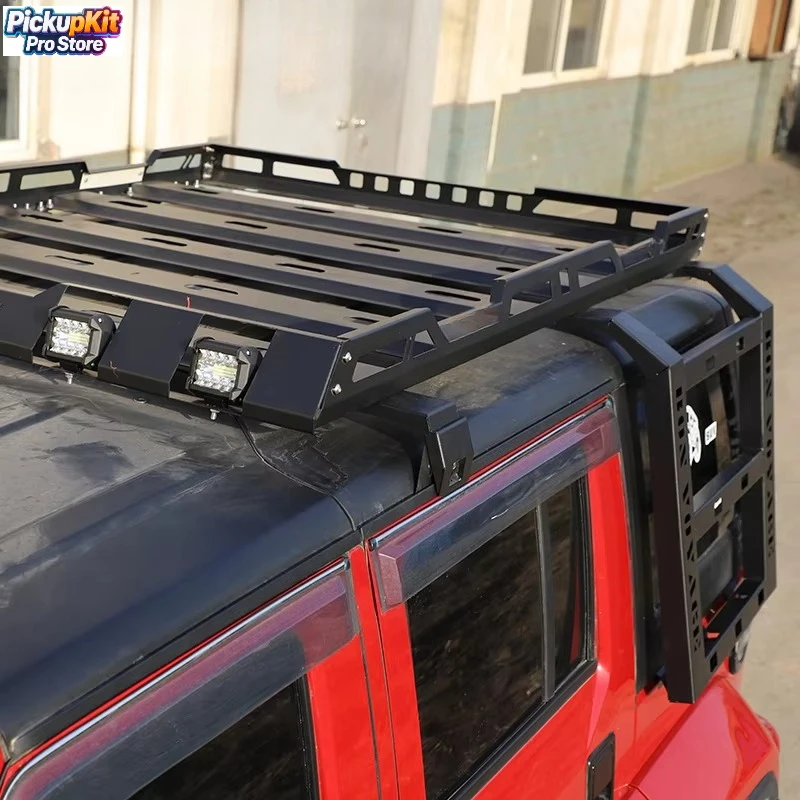 

Custom Offroad Car Accessories Removable Cargo Luggage Basket Roof Rack for BJ40 4X4 for wrangler JK JL 4 Door