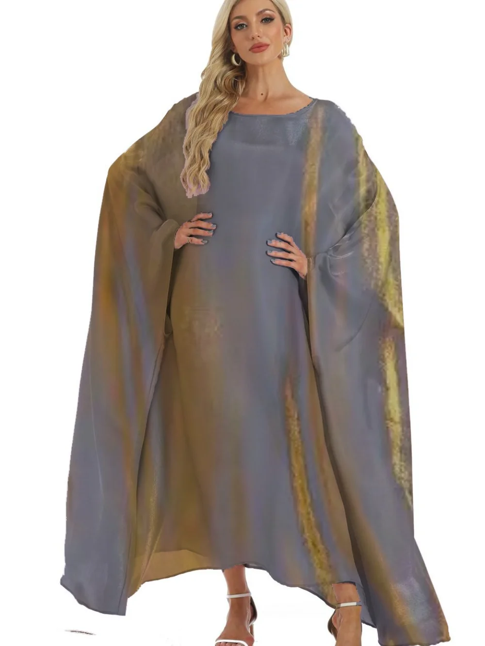 

Dubai Party Dress Women Abaya Bat Sleeve Eid Long Dresses Muslim Caftan 2025 Summer Robe Jalabiya Ramadan Morocco Dubai Kaftan