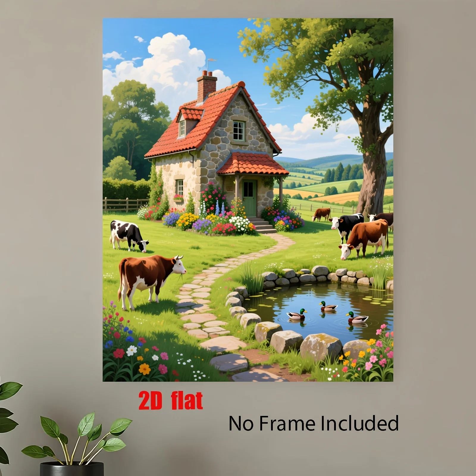 Professional Art Use A Digital Oil Painting Kit Suitable for Beginners, Featuring Acrylic Paints, Canvas, Three Brushes, And an