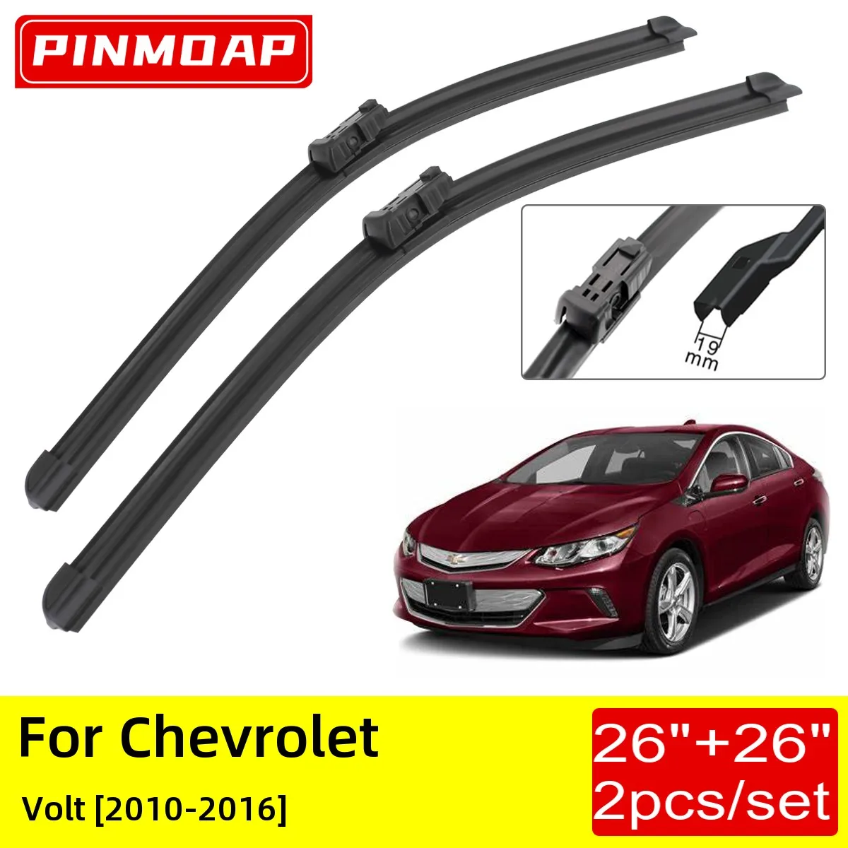 

For Chevrolet Volt 2010 2011 2012 2013 2014 2015 2016 Front Wiper Blades Brushes Cutter Accessories