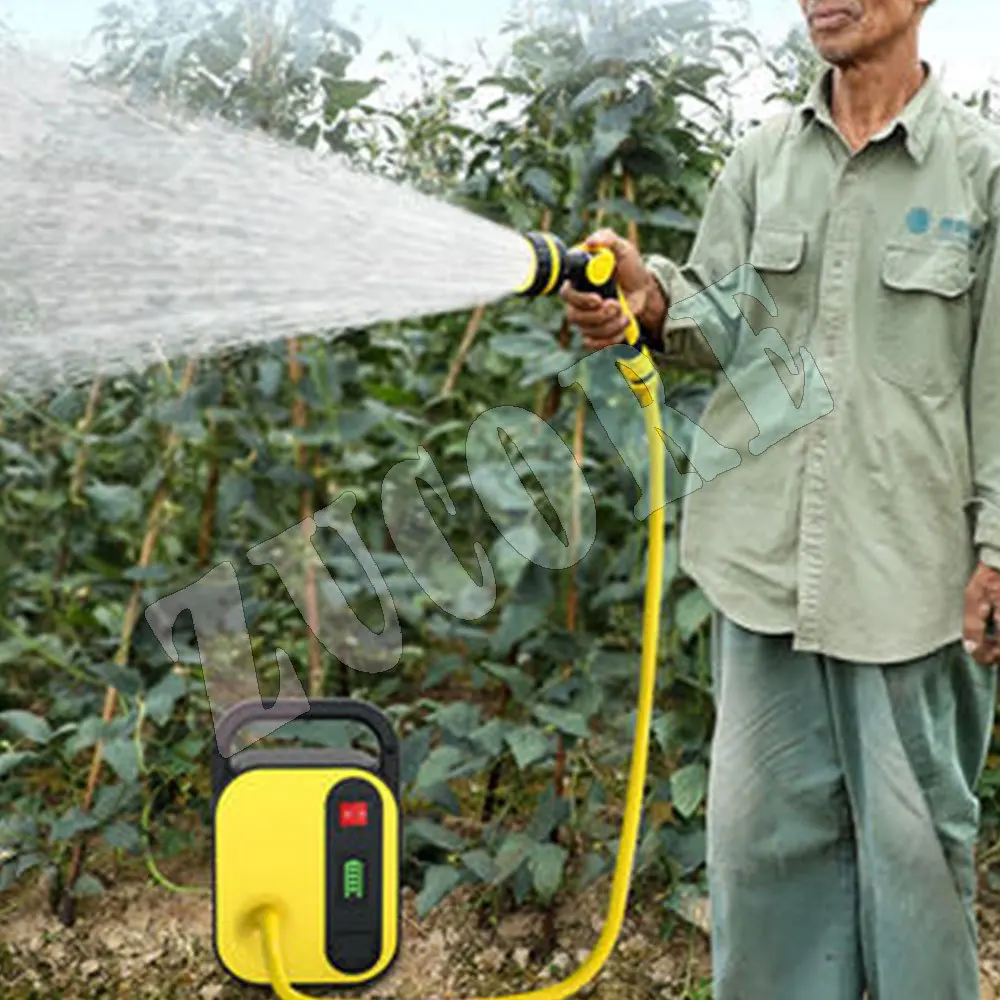 مضخة مياه قابلة للشحن لغسيل السيارات، رش المبيدات الحشرية، أدوات الحدائق، مضخة سقي للري الزراعي