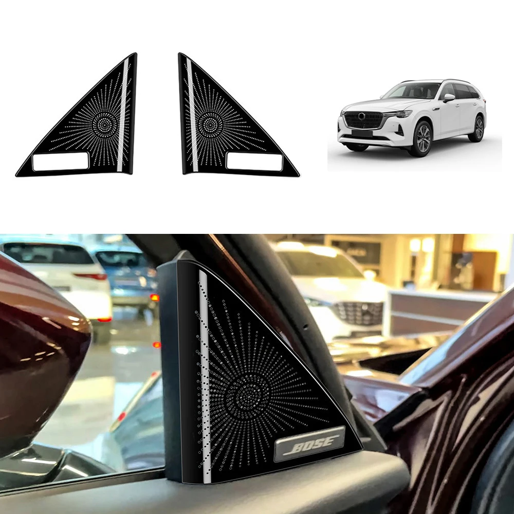 

Car Interior Decoration Cover, Compatible with Mazda CX-80 2024 A-Pillar Horn Cover, car Interior Decoration