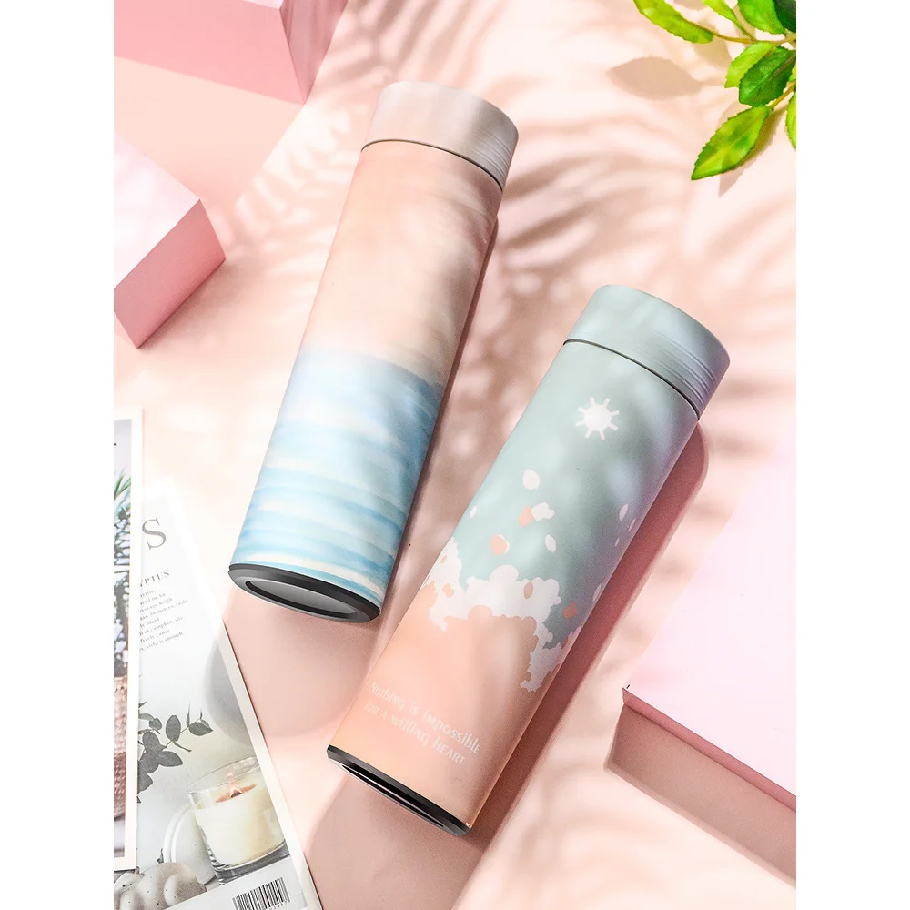 

Vacuum Stainless Steel Insulation Cup, Cute Cartoon Water Cup, Portable Creative Advertising Cup, Men and Women