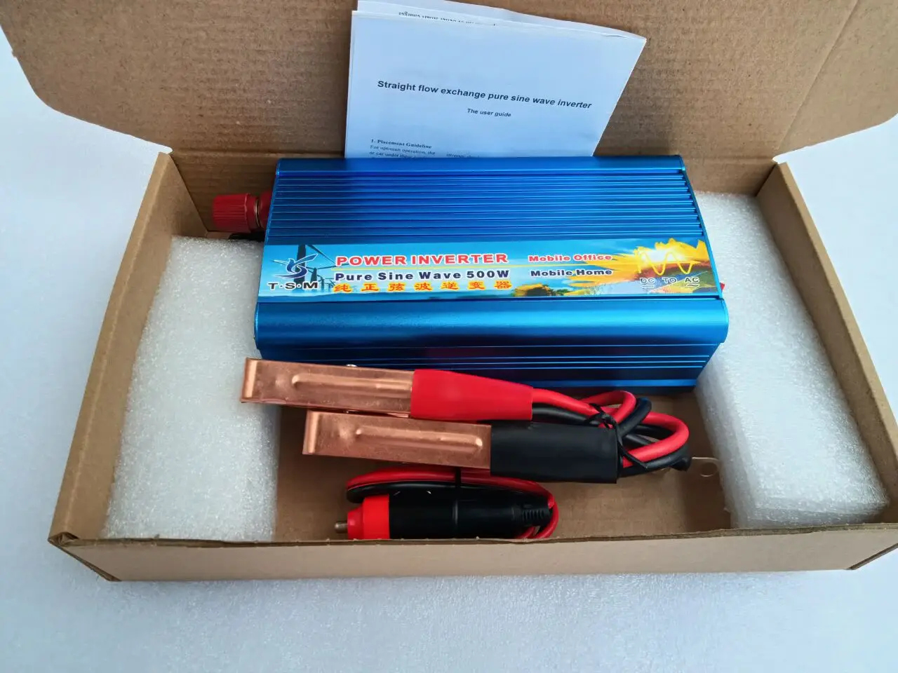 

2025Digital Display 500W DC 12V to AC 220V 230V 240V 50HZ Surge Power 1000W Pure Sine Wave Inverter