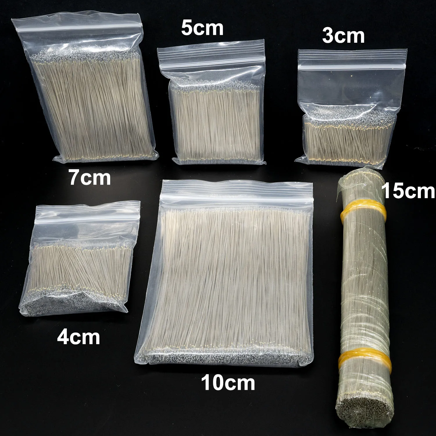 2000PCS Enameled Wire LED Neon Light Welding Wire 3/4/5/7/10/15cm Silver Color Middle Connector For 5vV12V 24V Neon Soldering