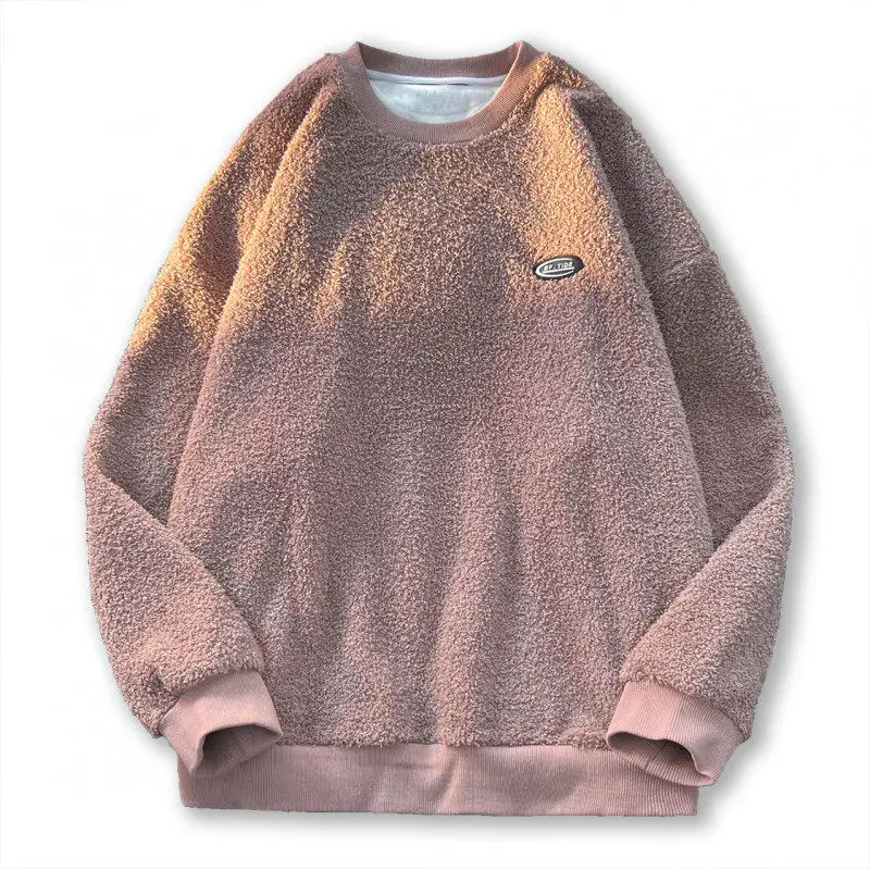 

Autumn New Loose Sweatirt Warm Casual Base Layer Faionable Men's Knitted Top Long Sve round Ne Warmth Function