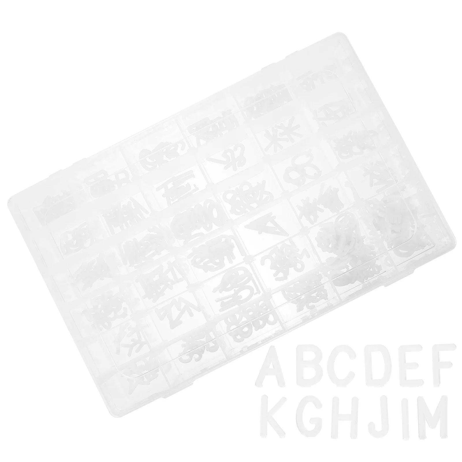 1 مجموعة الحروف الأبجدية البلاستيكية للوحة الإعلانات قابلة لإعادة الاستخدام لتقوم بها بنفسك ورأى لوحة أحرف مجموعة الحروف سعة كبيرة فقط مكتب المنزل #2