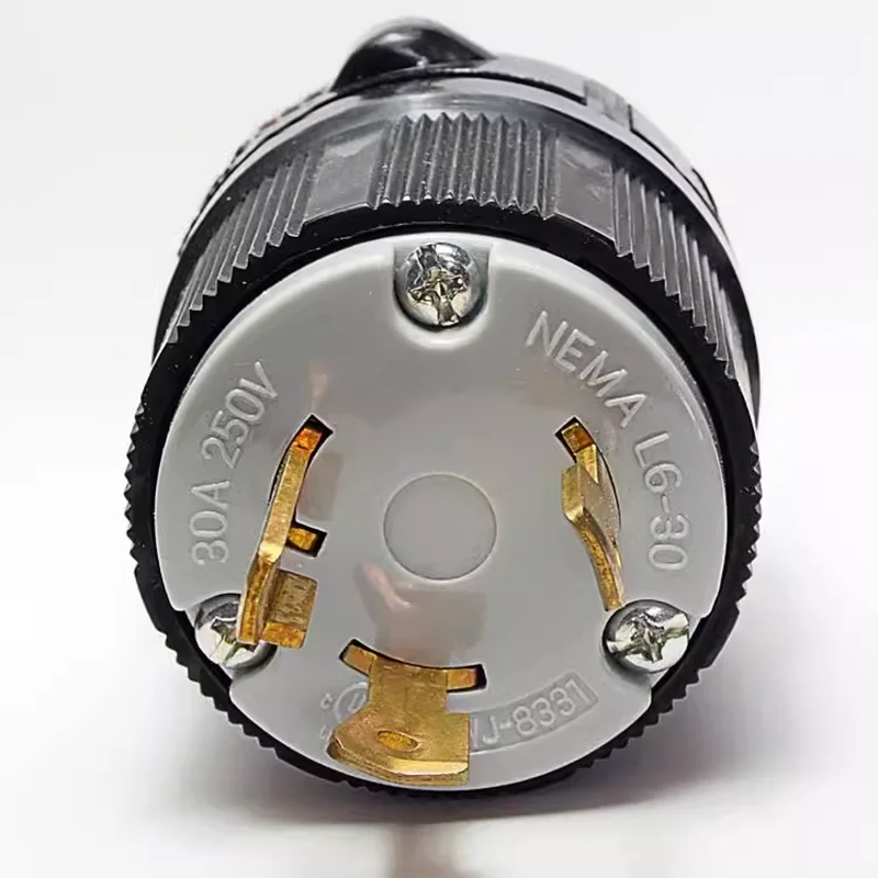 Us Standard plug WJ-8331 NEMA 30A 250V US Plug L6-30P generator wiring Assembly DIY plug UL certified