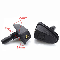 1pcs Car styling Fan Shaped Adjustable Nozzle for SsangYong Actyon Turismo Rodius Rexton Korando Kyron Musso