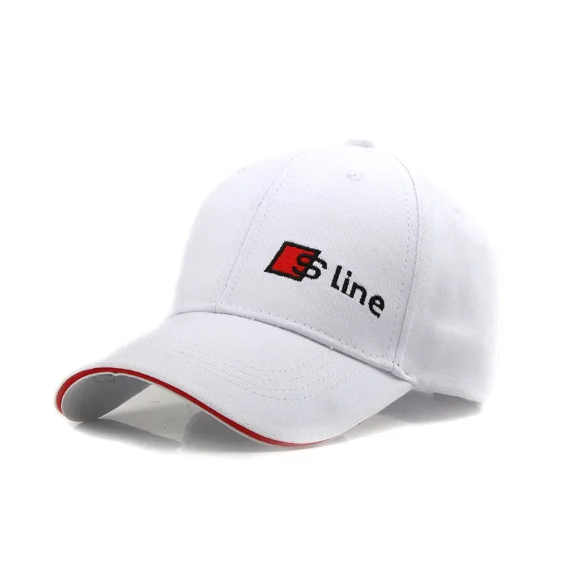 Car Baseball Cap For Audi Sline A4 B5 B6 B7 B8 A1 A3 A6 A5 A7 A8 Q3 Q5 Q7 TT S3 S6 Hat Outdoor Motorcycle Caps