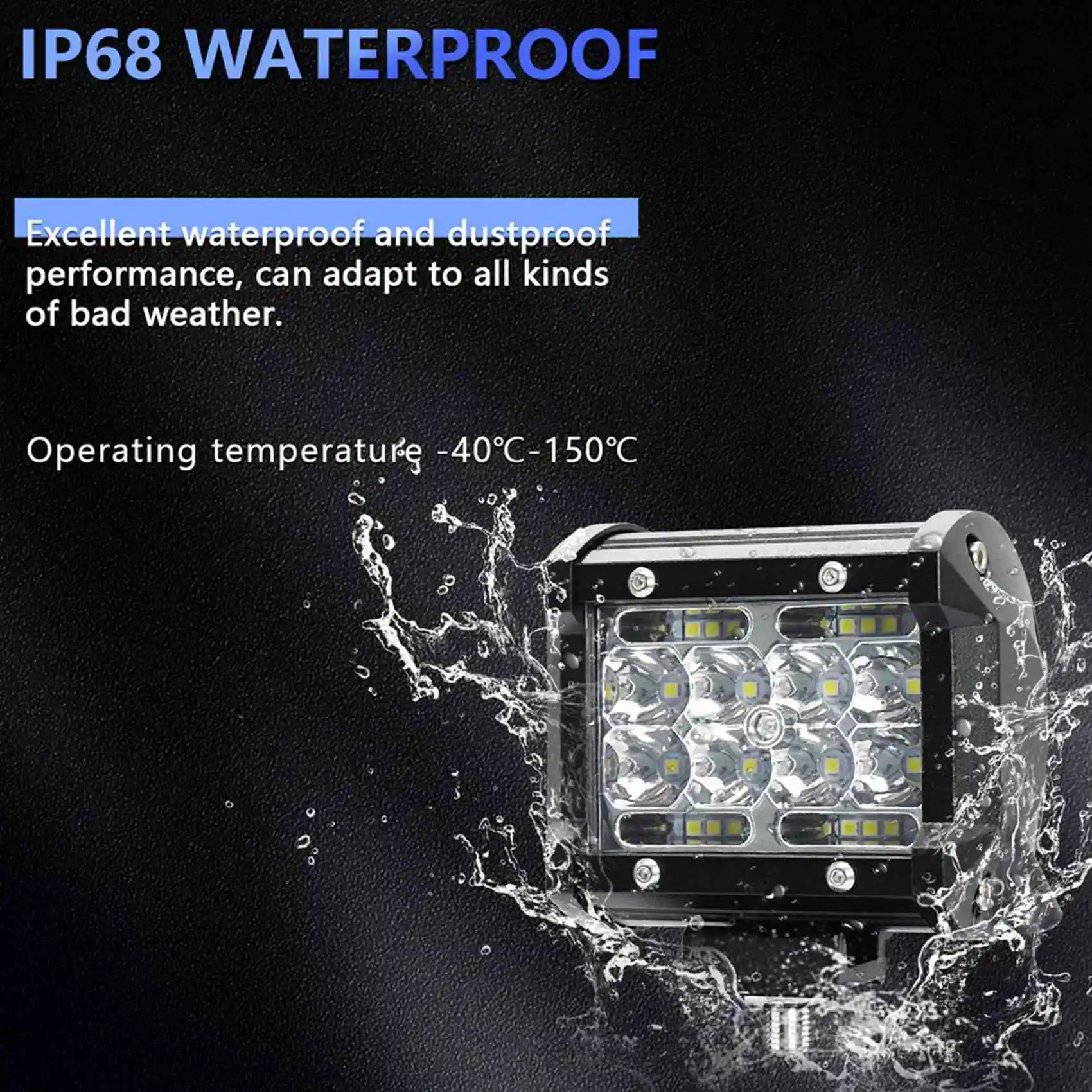 

Powerful 4X LED Light Bar, LED Light Pods 4 Inch 60W 6000Lm LED Truck Work Lights Spot Lights LED Pods For Boat Pickup ATV UTV R