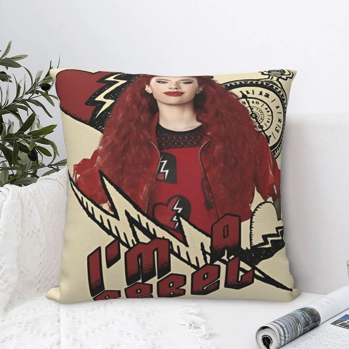 Descendants 4 The Rise Of Red Pillow Cover Accessories Soft Polyester Cushion Cover Decor Throw Pillow Case Cover Seat Square