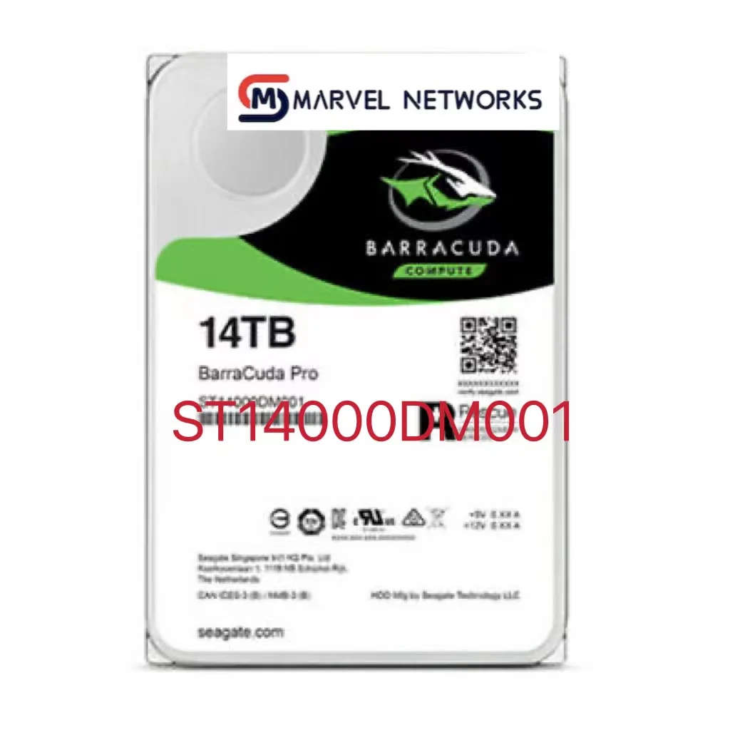 

100% Original ST14000DM001 Barracuda Pro 14TB 7.2K 256M 6Gb/s 3.5" SATA Hard Drive