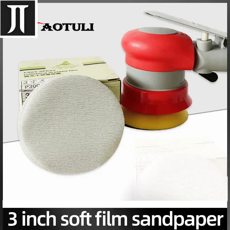 

Film Superfine Sanding Discs EASY SPRAY 75 mm 1200~3000 Grit Soft Waterproof Sandpaper for Wet/Dry Polish Automotive Paint