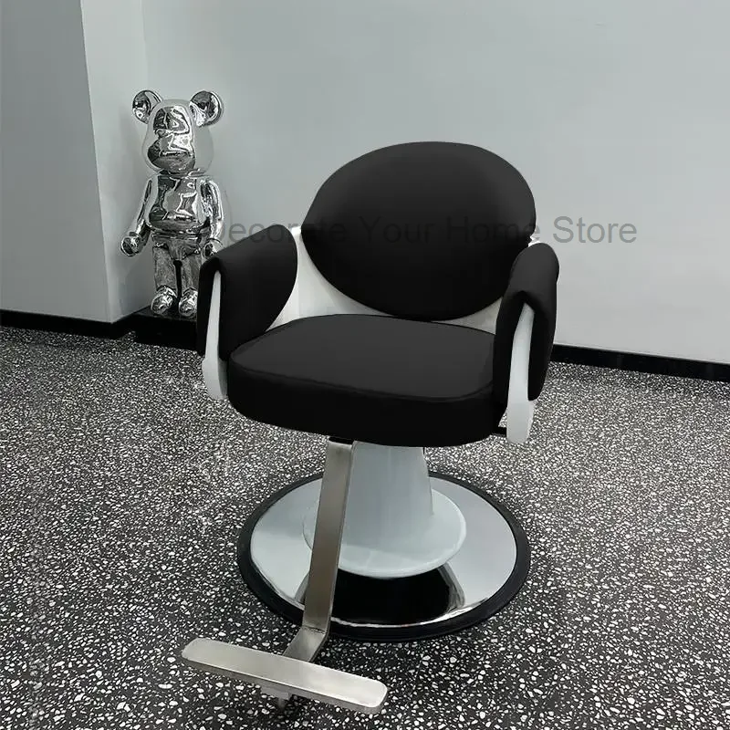 

Equipment Hairdressing Barber Chair Nail Manicure Metal Reclining Barber Chair Professional Silla Barberia Salon Furniture