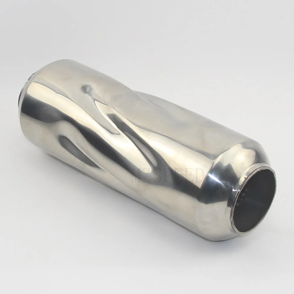 

New Universal modified Stainless steel exhaust pipe Automobile Exhaust muffler Spiral exhaust pipe in the drum